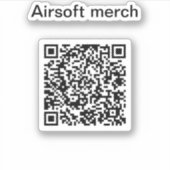 Airsoftgun-sticker met YouTube-kanaal Sticker (Voorkant)