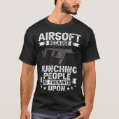 Airsofti-speler Airsofti-trainer voor het afschiet T-shirt (Voorkant)