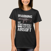 Airsofti-speler Airsofti-trainer voor het afschiet T-shirt (Voorkant)