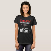 Airsofti-speler Airsofti-trainer voor het afschiet T-shirt (Voorkant volledig)