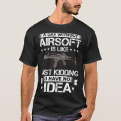 Airsofti-speler Airsofti-trainer voor het afschiet T-shirt (Voorkant)