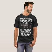 Airsofti-speler Airsofti-trainer voor het afschiet T-shirt (Voorkant volledig)