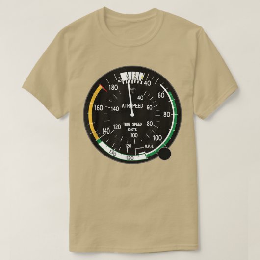 Airspeed Altimeter Instrument Flight Pilot Aviatio T-shirt (Design voorkant)