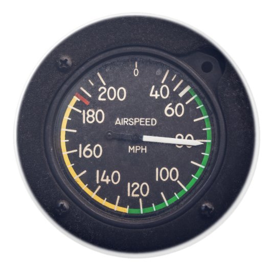 Airspeed Gauge Keramische Knop (Voorkant)