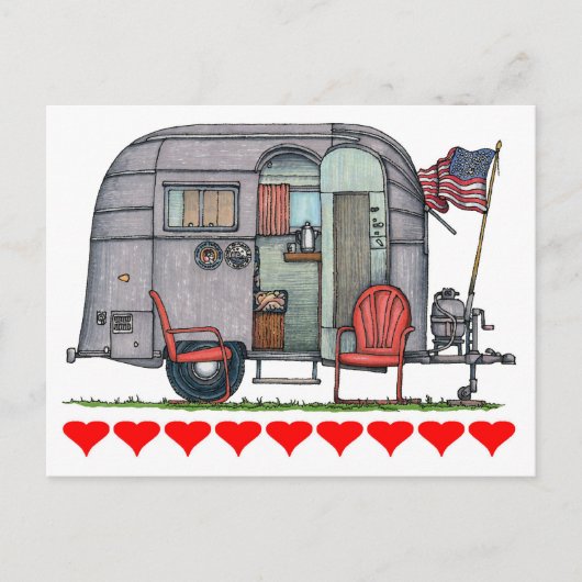 Airstream Briefkaart (Voorkant)