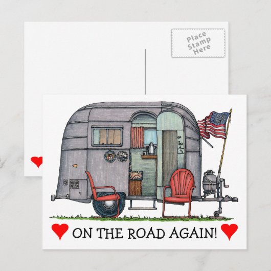 Airstream Briefkaart (Voorkant / Achterkant)