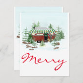 Airstream kerstkaart (Voorkant / Achterkant)