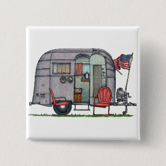 Airstream Vierkante Button 5,1 Cm