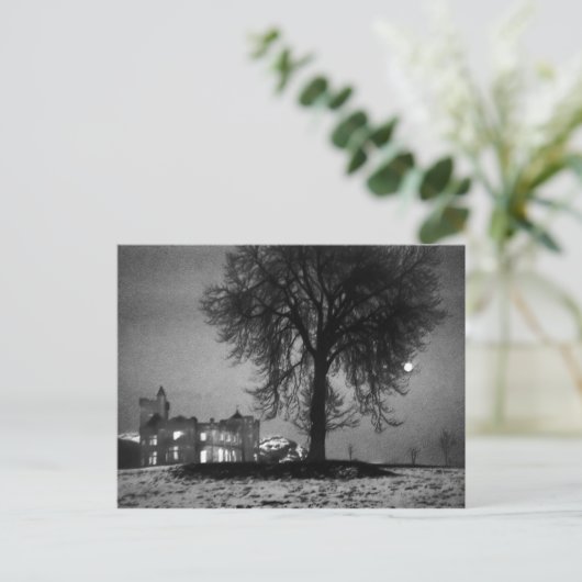 Airthrey Castle in Winter Briefkaart (Staand voorkant)