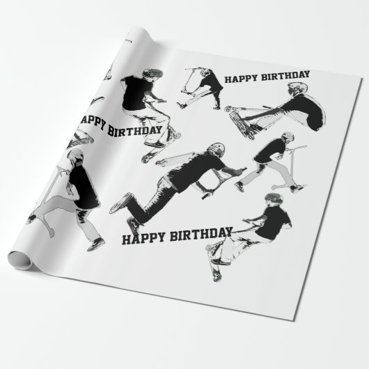 Airtime! - Scooter Fun Cadeaupapier (Uitgerold)