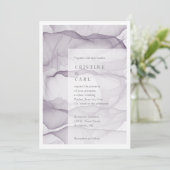 Airy and light bruiloft-uitnodiging kaart (Staand voorkant)