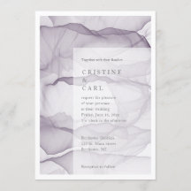 Airy and light bruiloft-uitnodiging