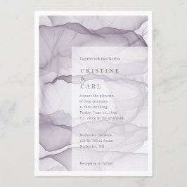 Airy and light bruiloft-uitnodiging kaart