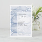 Airy and light bruiloft-uitnodiging kaart (Staand voorkant)