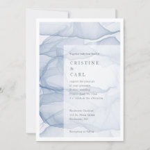 Airy and light bruiloft-uitnodiging