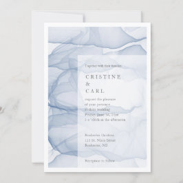 Airy and light bruiloft-uitnodiging kaart