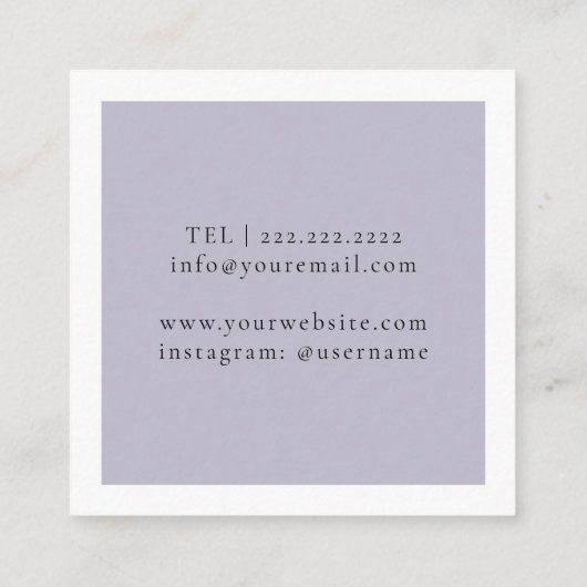 Airy and light visitekaartje (Achterkant)