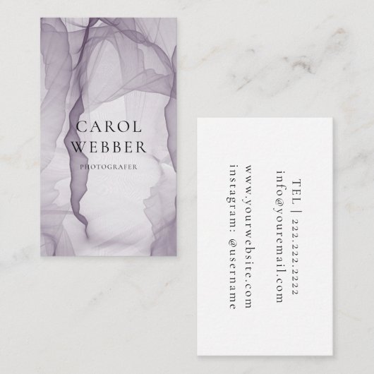 Airy and light visitekaartje (Voorkant / Achterkant)