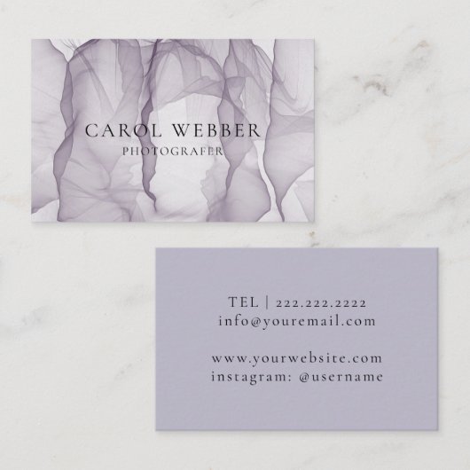 Airy and light visitekaartje (Voorkant / Achterkant)