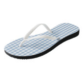 Airy Blue Gingham Check Teenslippers (Schuin)