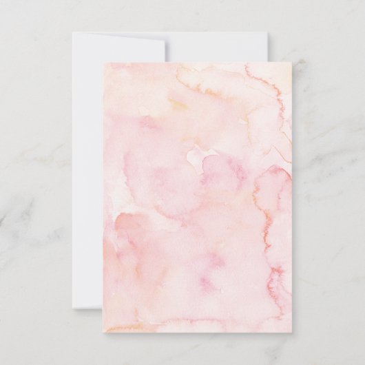 Airy Blush Animals Baby shower uitnodiging (Achterkant)