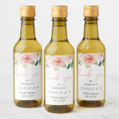 Airy Blush Mini Wine Fleslabel Wijn Etiket (Flessen)