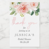 Airy Blush Mini Wine Fleslabel Wijn Etiket (Enkel label)