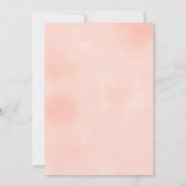 Airy Blush repesal Dinner Invitation Kaart (Achterkant)