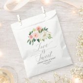 Airy Blush Wedding Favor Bag Love is Sweet Bedankzakje (Geknipt)