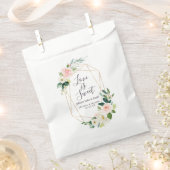 Airy Blush Wedding Favor Bag Love is Sweet Bedankzakje (Geknipt)