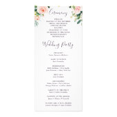 Airy Blush Wedding Programme - Ceremony Programme Reclamekaart (Achterkant)