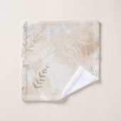 Airy Bohemian Botanical Floral String Art Design Bad Handdoek (Wasdoekje)