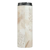 Airy Bohemian Botanical Floral String Art Design Thermosbeker (Achterkant)