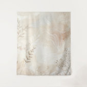 Airy Bohemian Botanical Floral String Art Design Wandkleed (Voorkant)