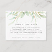 Airy Botanical Book Request Baby shower Kaart (Voorkant)