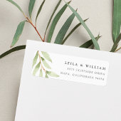 Airy Botanical Return Address Etiket