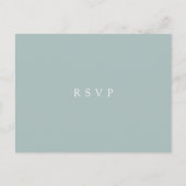 Airy Botanical RSVP Briefkaart met keuze uit maalt (Voorkant)