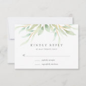Airy Botanical RSVP Card Kaartje (Voorkant)