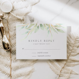 Airy Botanical RSVP Card Kaartje