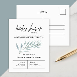 Airy Branch Baby shower per Mail Invitation Feestdagenkaart