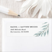 Airy Branch minimalistisch retouradres Etiket (Insitu)