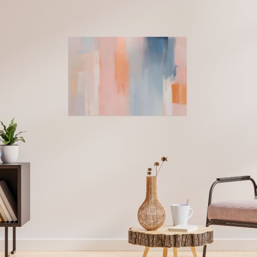 Airy Dawn Colours - Adem van de Dageraad | Abstrac Poster (Woonkamer 3)