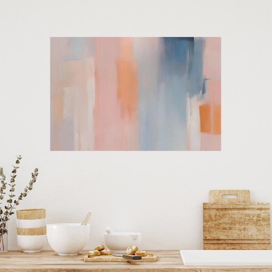 Airy Dawn Colours - Adem van de Dageraad | Abstrac Poster (Keuken)