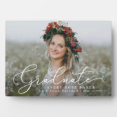 Airy Elegance EDITABLE COLOOR Afstuderen Plaque Fotoplaat (voorkant)