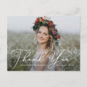 Airy Elegance EDITABLE COLOR Afstuderen Hartelijk Briefkaart (Voorkant)