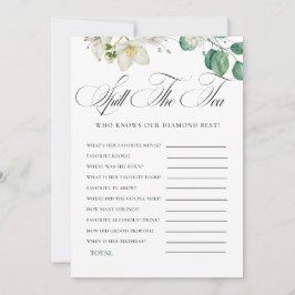 Airy Eucalyptus Greenery Boho Rustic Bridal Shower Kaart