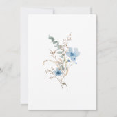 Airy Eucalyptus Greenery Boho Rustic Bridal Shower Kaart (Achterkant)