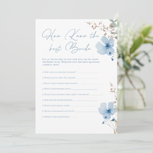 Airy Eucalyptus Greenery Boho Rustic Bridal Shower Kaart (Staand voorkant)