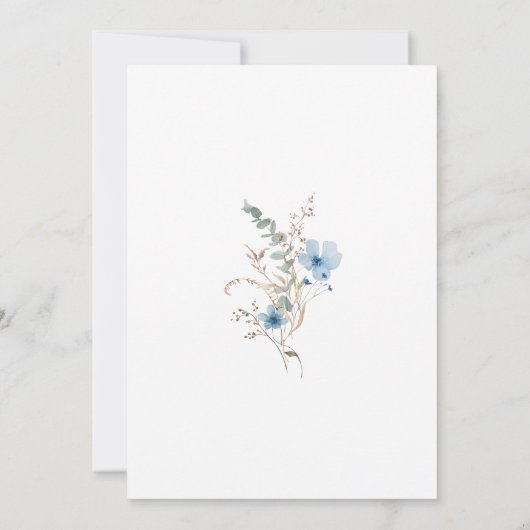 Airy Eucalyptus Greenery Boho Rustic Bridal Shower Kaart (Achterkant)