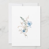 Airy Eucalyptus Greenery Boho Rustic Vrijgezellenf Kaart (Achterkant)